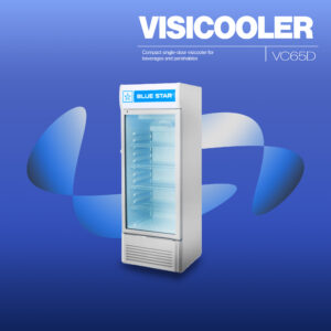 blue star vc325d commercial grade display visicooler