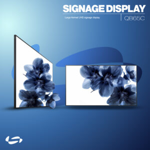 samsung qb65c 65 inch crystal uhd large format signage display